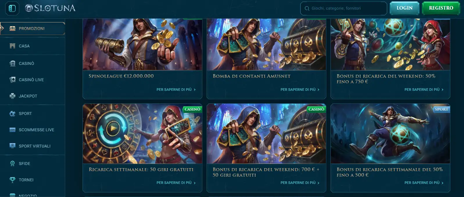 Bonus benvenuto